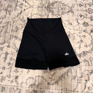 ALO Yoga airlift double trouble Black Bike Shorts